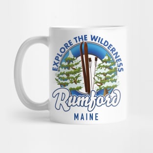 Rumford Maine Ski travel logo. Mug